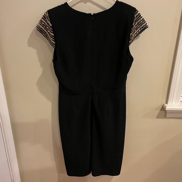 Guess Black Dress with Gold and Silver Beaded Arms Size 12 - Picture 8 of 8